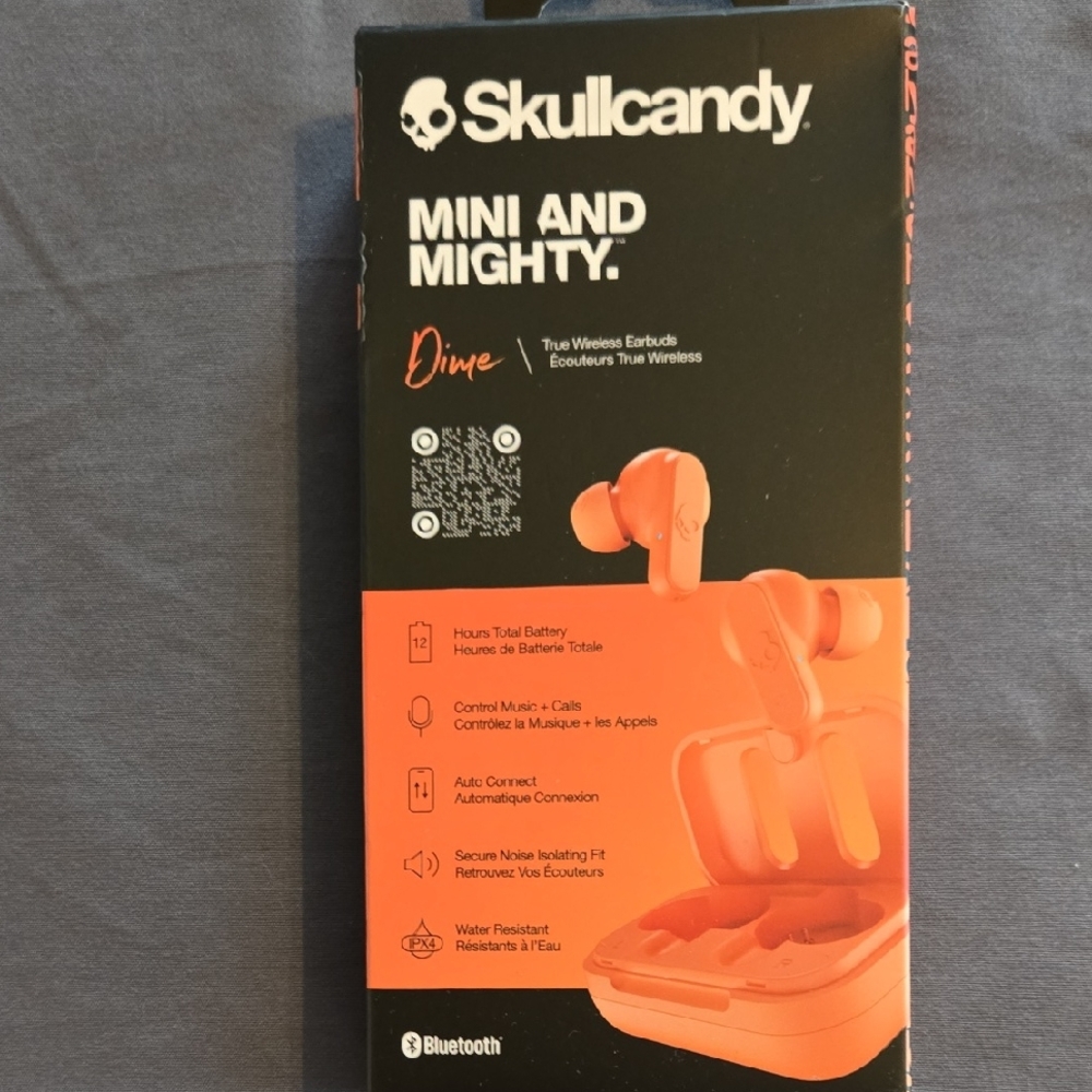 Skullcandy Dime Wireless Earbuds - Bold Orange